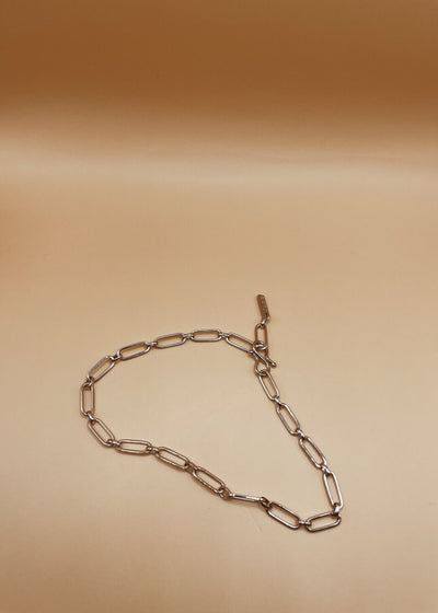 Sea Link Anklet in Silver Tone
