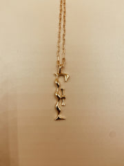 Letter F Necklace in 925 Sterling Silver