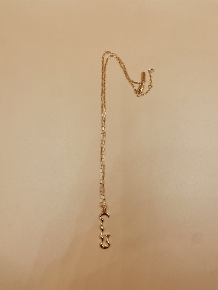 Letter G Necklace | 18kt Solid Gold