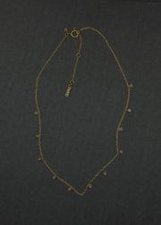 Opal Shaker Choker in Gold Tone