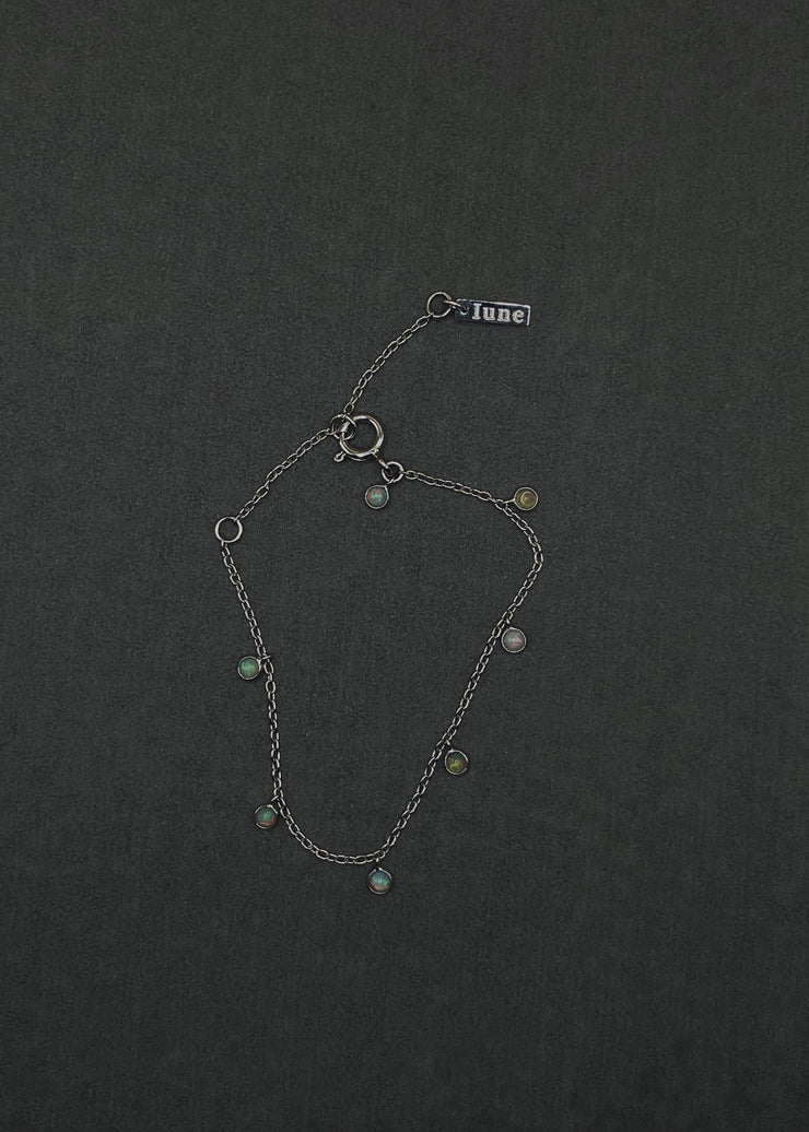 Opal Shaker Bracelet in Silver Tone