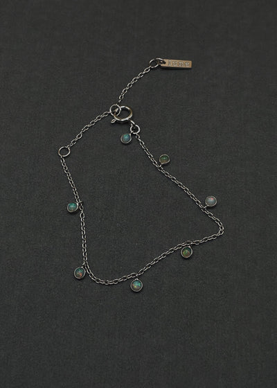 Opal Shaker Bracelet in Silver Tone