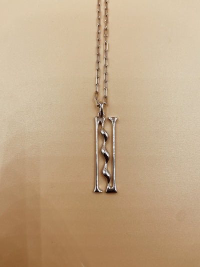 Letter N Necklace in 925 Sterling Silver