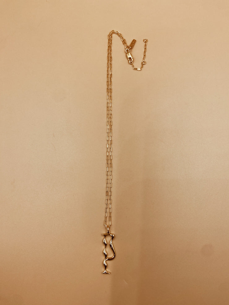 Letter P Necklace | 18kt Solid Gold