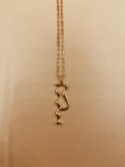 Letter P Necklace in 925 Sterling Silver