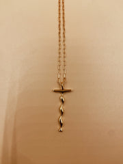 Letter T Necklace in 925 Sterling Silver