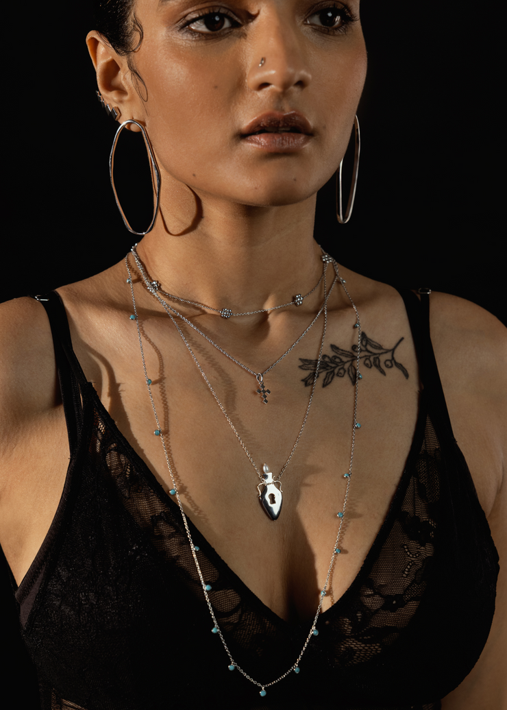 Homecoming Medium Vase of Plenty Necklace in Silver