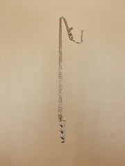 Letter V Necklace in 925 Sterling Silver