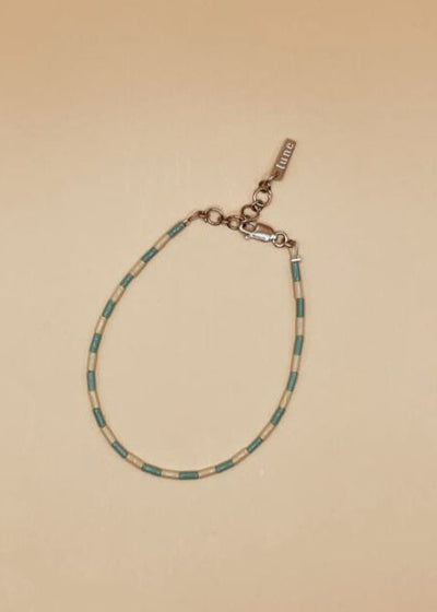 Tezeta Blue & Beige Mosaic Bracelet