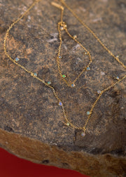 Opal Shaker Bracelet in Gold Tone