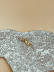 Celestial Sea Slender Band Ring | 18kt Solid Gold