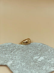 Rosalia Pearl Celestial Signet Ring