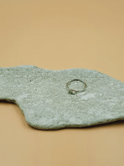 Odxel Pearl Opal Ring in Silver Tone