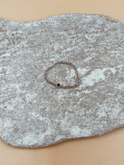 Mini Kappu Square Chain Ring in Silver Tone
