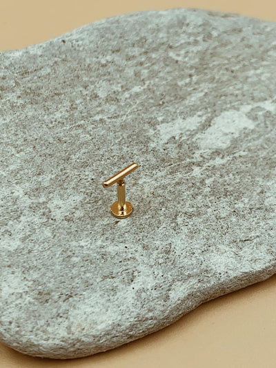 Miniature Stick Nose Pin | 18kt Solid Gold