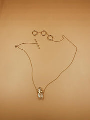 Meaning Clear Quartz Crescent Moon Necklace