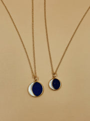 Small Night Of The Blue Moon Necklace | 18kt Solid Gold