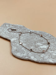 Dori Chain Anklet in Silver Tone