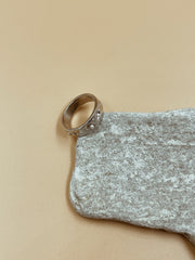 Celestial Sea Wide Band Ring in Silver Tone