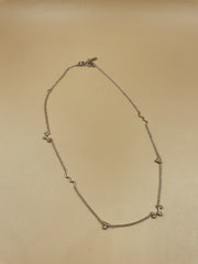 Mie Sterling Silver Necklace In Silver Tone