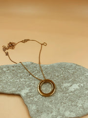 Adarsh Gourav in Moss Ring Necklace