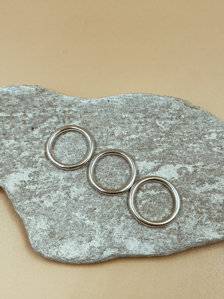 Baby Lucia Rings in Silver Tone - Set of 3