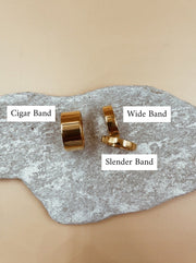 Tamara Cigar Band Ring |18kt Solid Gold