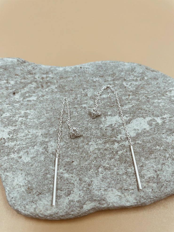 Illumination Stud Threaders in Silver Tone