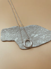 City Necklace in Silver Tone