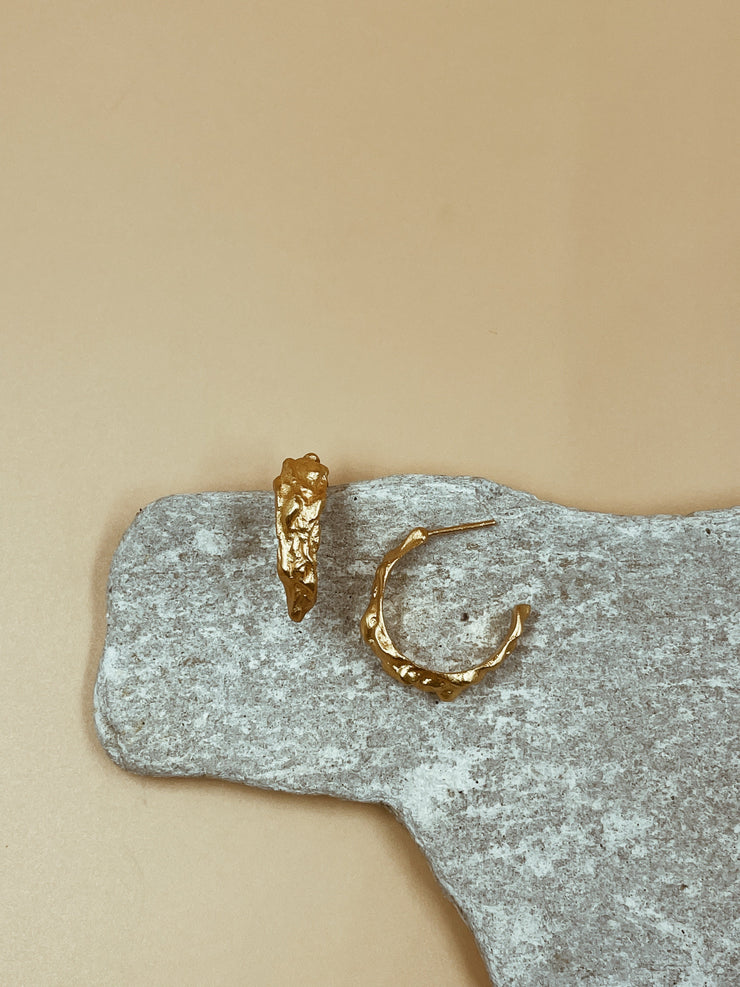 Small Vision Hoops | 18kt Solid Gold