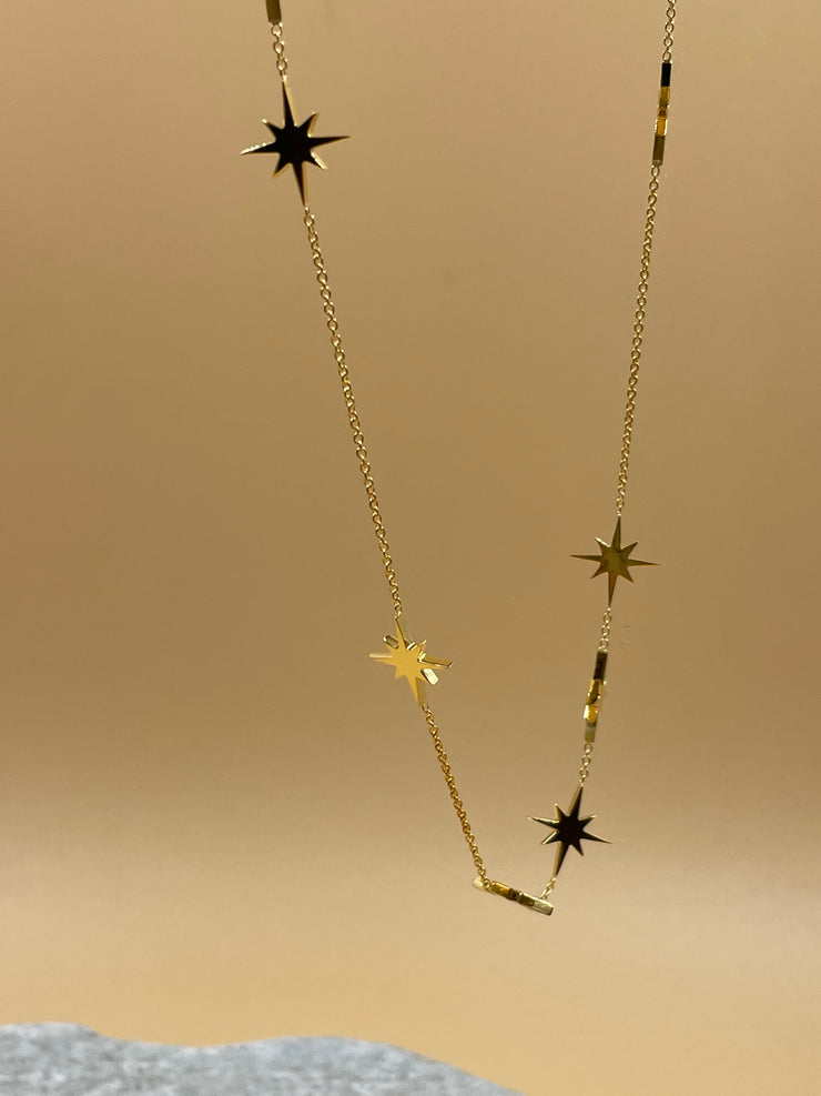 Starburst Necklace | 18kt Solid Gold