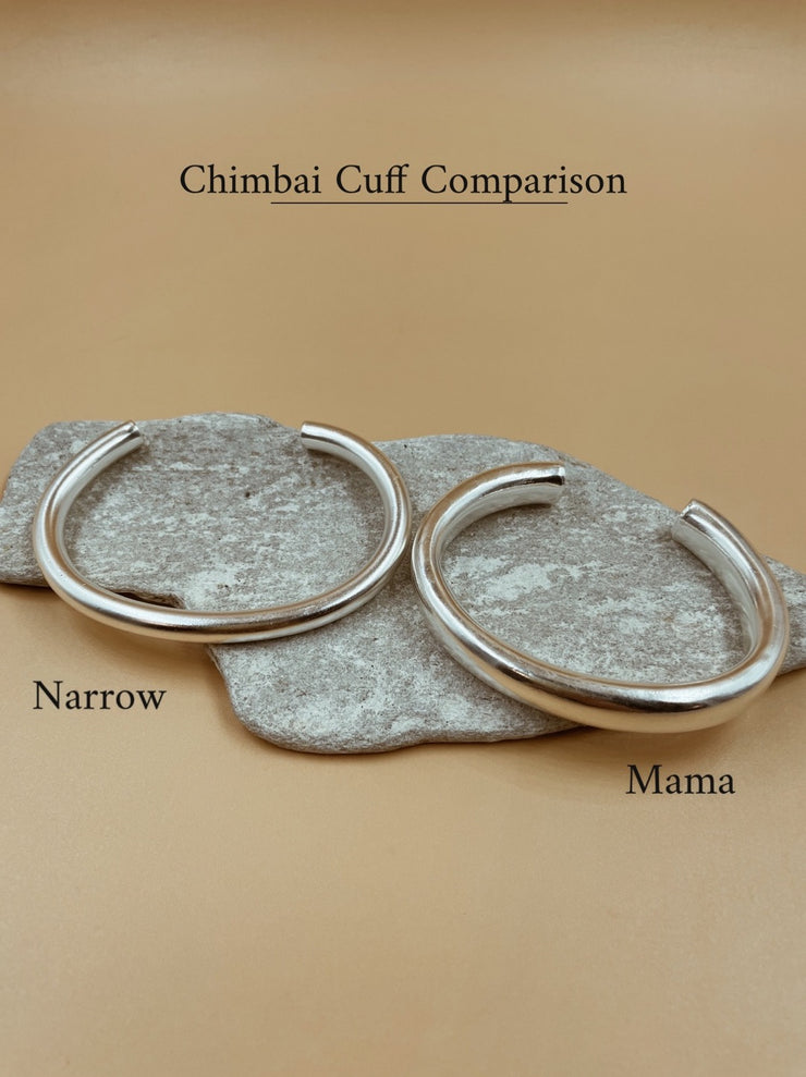 Mama Chimbai Cuff in Silver Tone