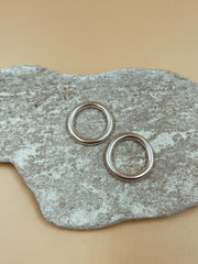 Mama Lucia Rings - Set of 2 in Silver Tone