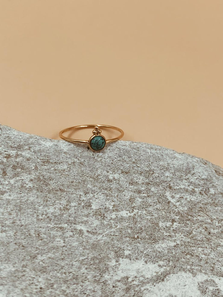 Jaipur Turquoise Dotted Ring