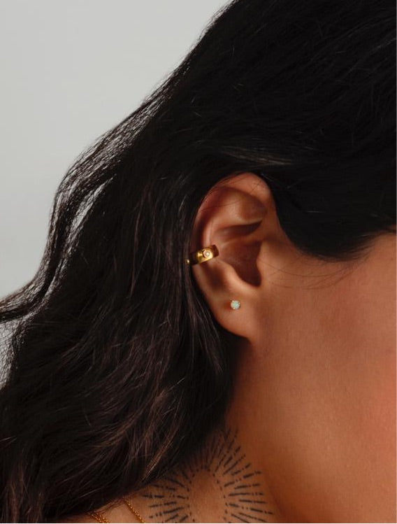 Odxel Opal Ear Studs | 18kt Solid Gold