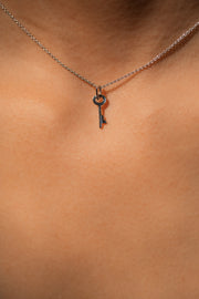 Homecoming Mini Key Charm Necklace