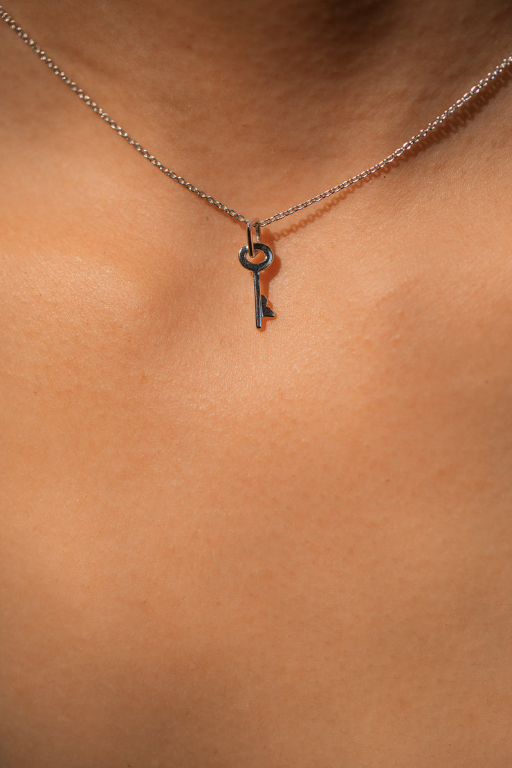 Homecoming Mini Key Charm Necklace