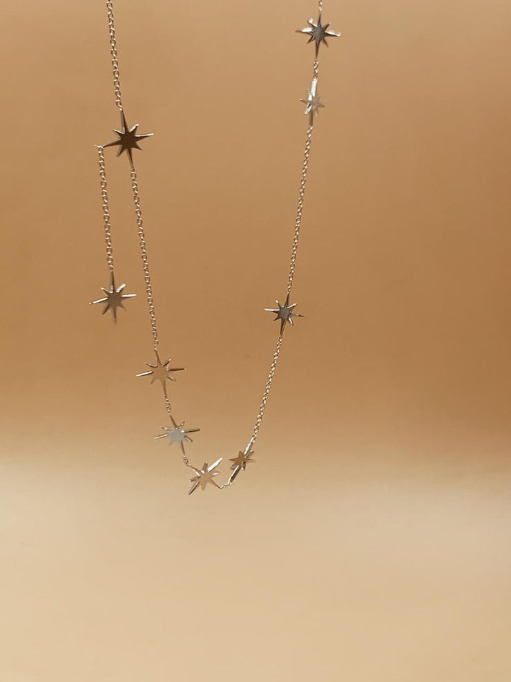 Starburst Sterling Silver Necklace