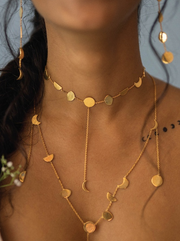Phases Choker In Brass