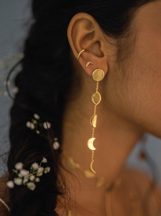 Phases Earrings In Sterling Silver