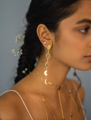 Phases Earrings In Brass