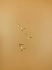 Gold Plated Sterling Silver Stick Studs