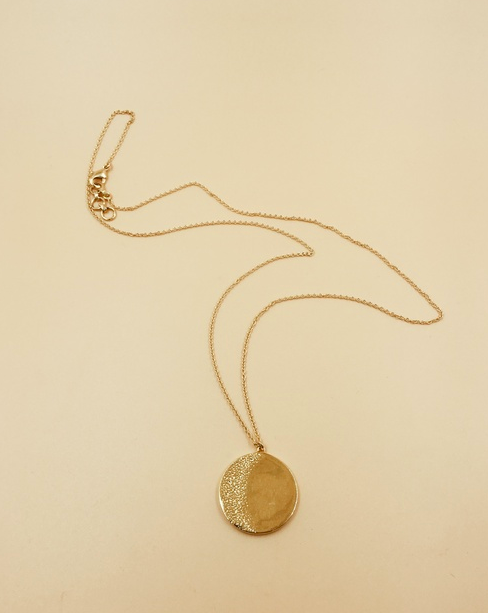 Big Moon Medallion Necklace