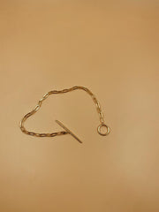 Kaori Toggle Anklet With and Without Charm In Brass