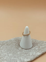 Taliha Dotted Bar Ring In Sterling Silver