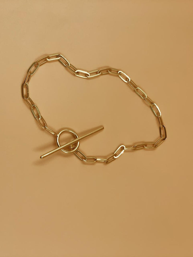 Kaori Toggle Anklet With and Without Charm In Brass