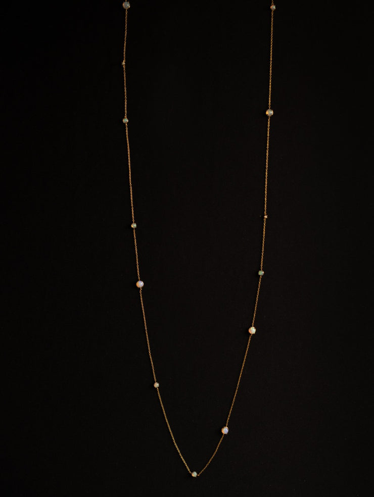 Sidereal Period Opal Necklace - Long