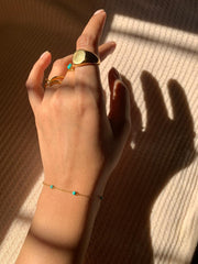 Nebula Turquoise Chain Bracelet