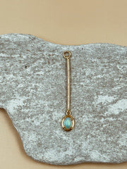 Nova Opal Bar Charm Necklace