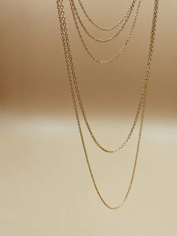 Ana Sterling Silver Chain in Gold Tone